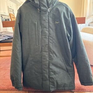 Nike Men's Forest Green Hooded Jacket